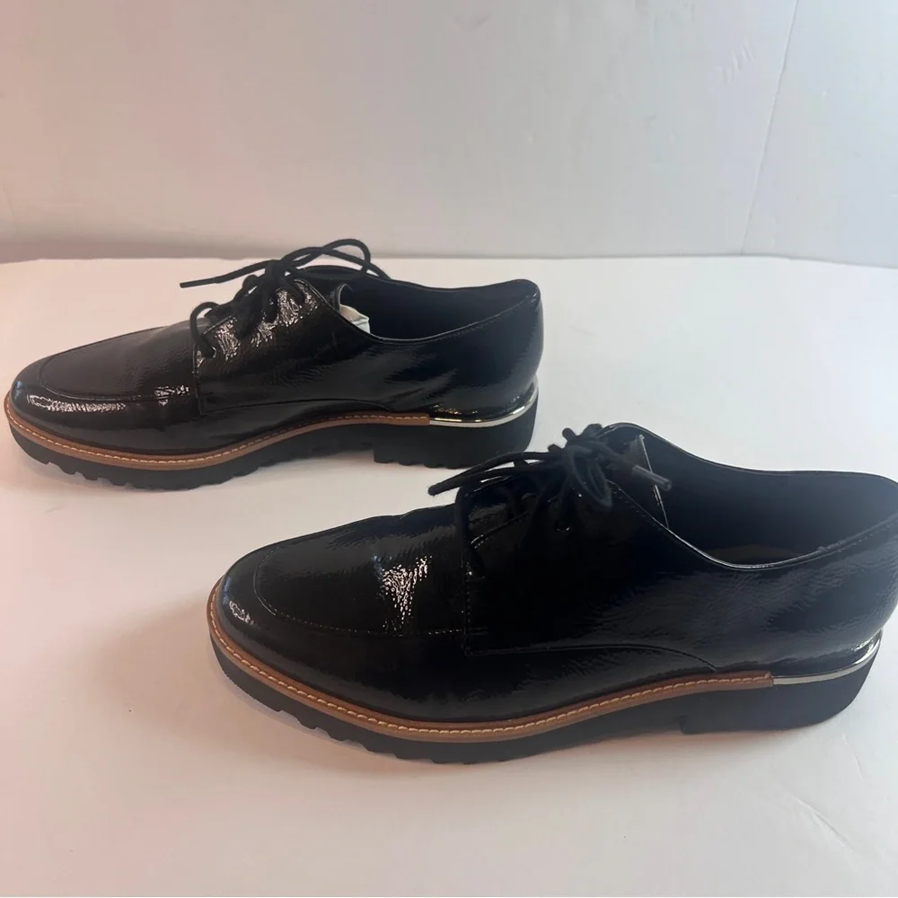 Franco Sarto Women’s Black Patent Lace-Up Oxford – Size 9M - Picture 7 of 10